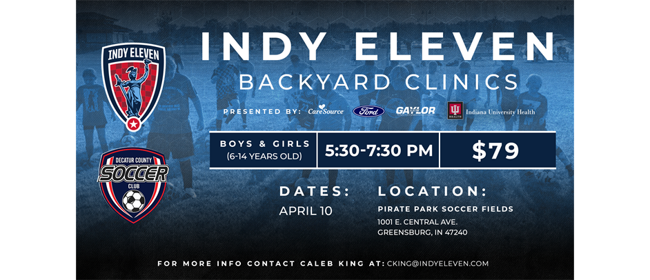 Indy Eleven Backyard Clinic Spring 2026